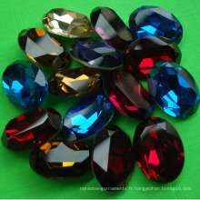 Siam Elliptic Shape Crystal Stone (3002)